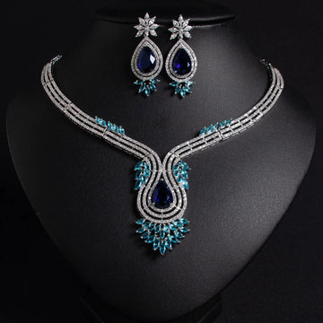 Sunflower Cubic Zirconia Jewelry Set