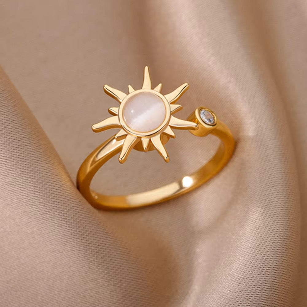 Moonstone Halo™ Anxiety Rings