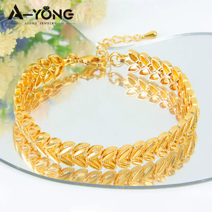 Luxury Dubai Bridal Jewelry Set – 24K Gold Plated