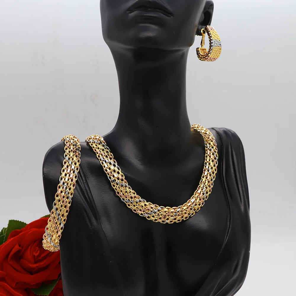 Brazilian Tricolor Jewelry Set