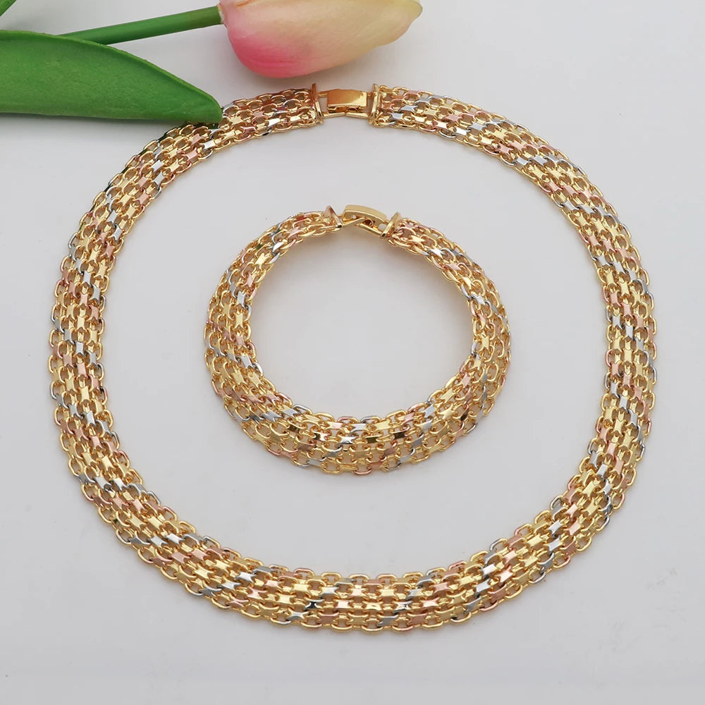 Brazilian Tricolor Jewelry Set