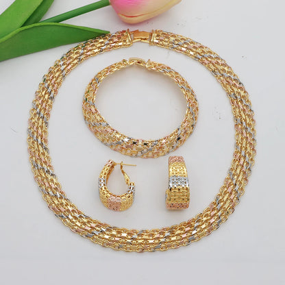 Brazilian Tricolor Jewelry Set