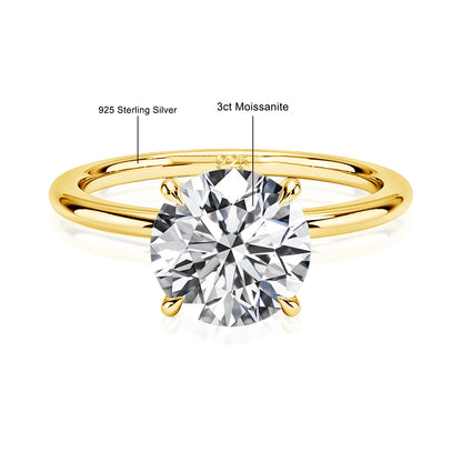 Szjinao 14K Gold Moissanite Ring