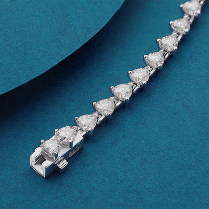Moissanite Tennis Bracelet in 925 Silver