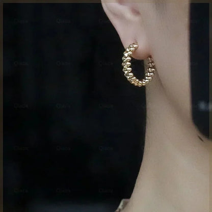 Sterling Silver Zircon Stud Earrings