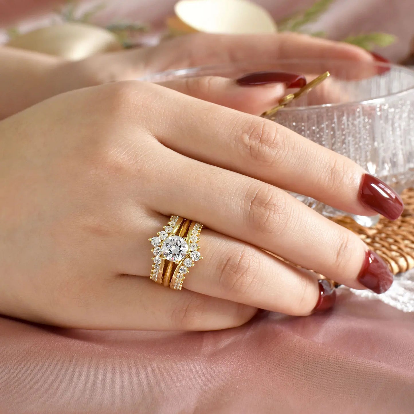Cubic Zirconia Bridal Set in 925 Silver