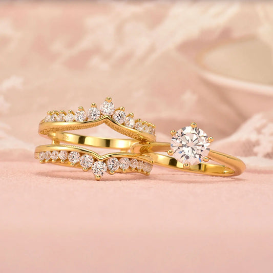 Cubic Zirconia Bridal Set in 925 Silver