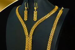 Luxury Dubai Bridal Jewelry Set – 24K Gold Plated
