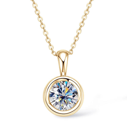 Sweetrain 2CT Moissanite Pendant Necklace
