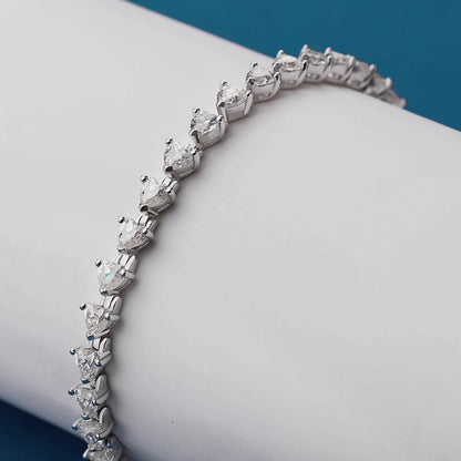 Moissanite Tennis Bracelet in 925 Silver