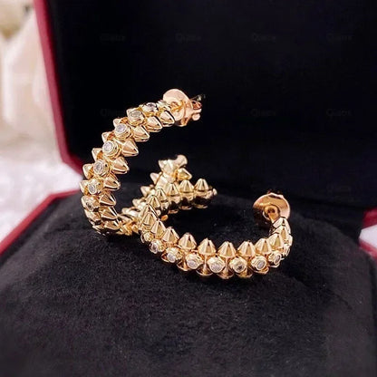 Sterling Silver Zircon Stud Earrings