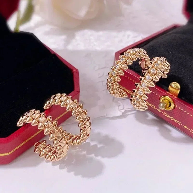 Sterling Silver Zircon Stud Earrings