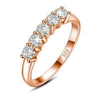 Moissanite Eternity Band in 925 Silver
