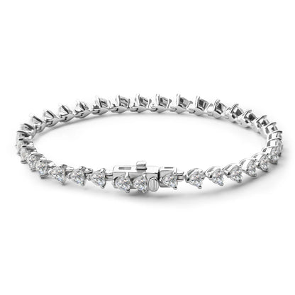 Moissanite Tennis Bracelet in 925 Silver
