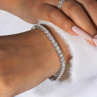 Moissanite Tennis Bracelet – 3mm D Color VVS1
