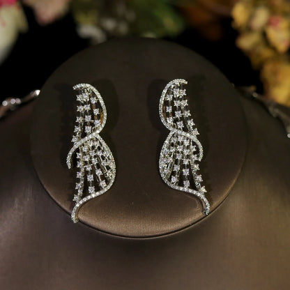 Luxury Crystal Circular Jewelry Set