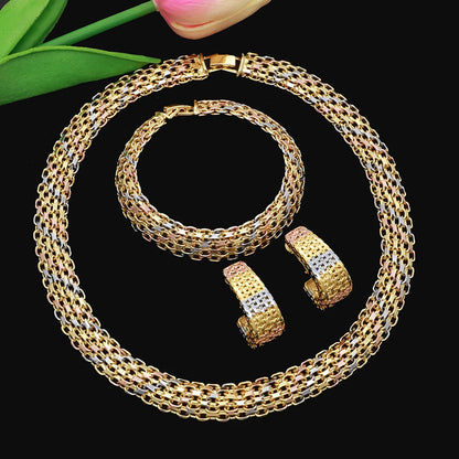 Brazilian Tricolor Jewelry Set