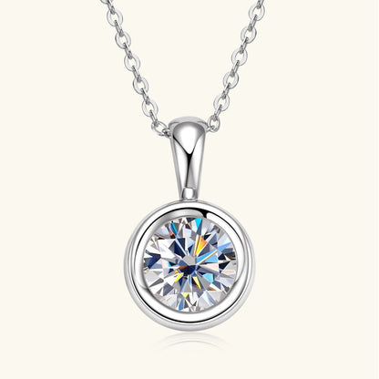 Sweetrain 2CT Moissanite Pendant Necklace