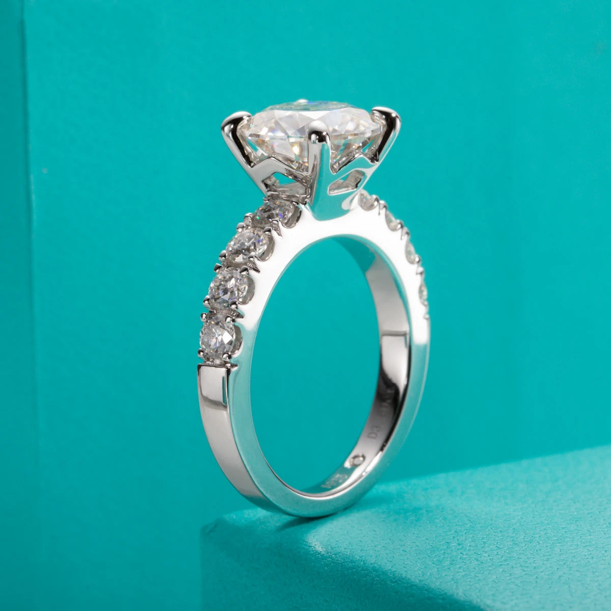 AnuJewel 4.3ct Moissanite Engagement Ring