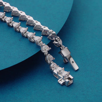 Moissanite Tennis Bracelet in 925 Silver